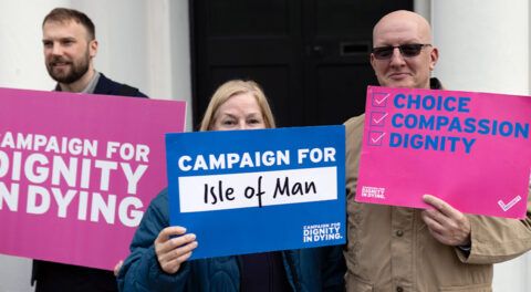 Isle of Man assisted dying demonstration