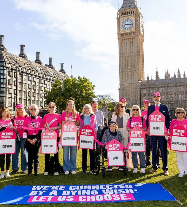 Photo of Izzy and Simon, key campaigner for South West London