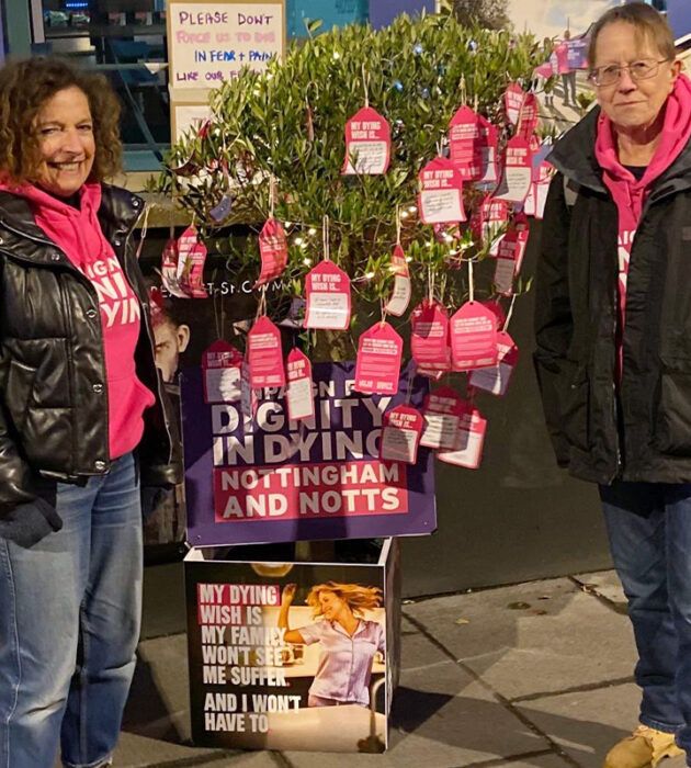 Photo of Trish & Hilary, key campaigner for Nottingham