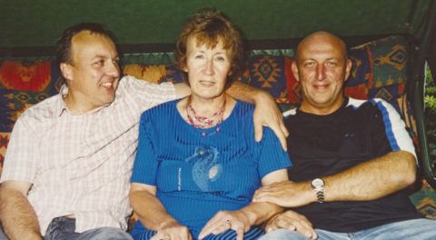 Peter and Andy Squires with their mum